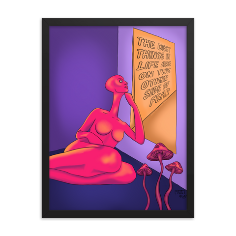 On the Other Side Of Fear Framed Print