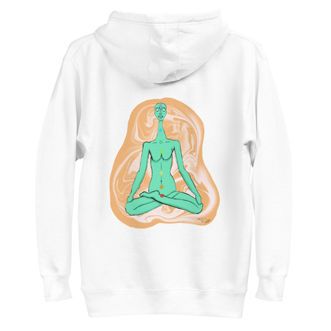 Protect Your Energy White Unisex Hoodie