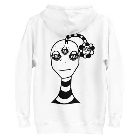 Hypnotizing White Unisex Hoodie